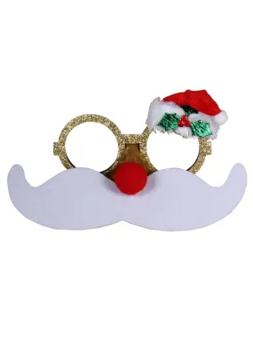 Lunettes Père Noël avec Moustache - Accessoire Festif | Noël